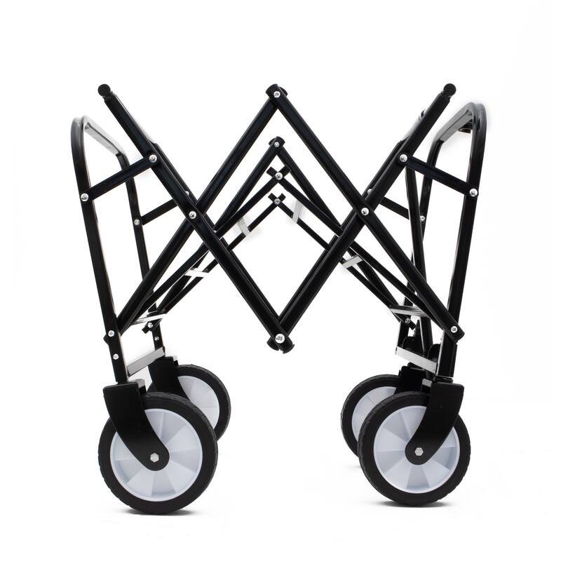 Foldable Wagon with Straps, Beach & Utility Cart, 225lb Capacity