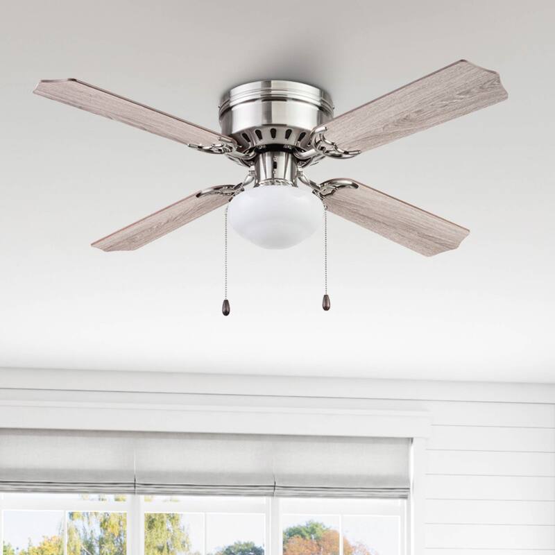 42" Prominence Home Cherry Hill Indoor Ceiling Fan, Espresso Bronze - 42 - Brushed Nickel