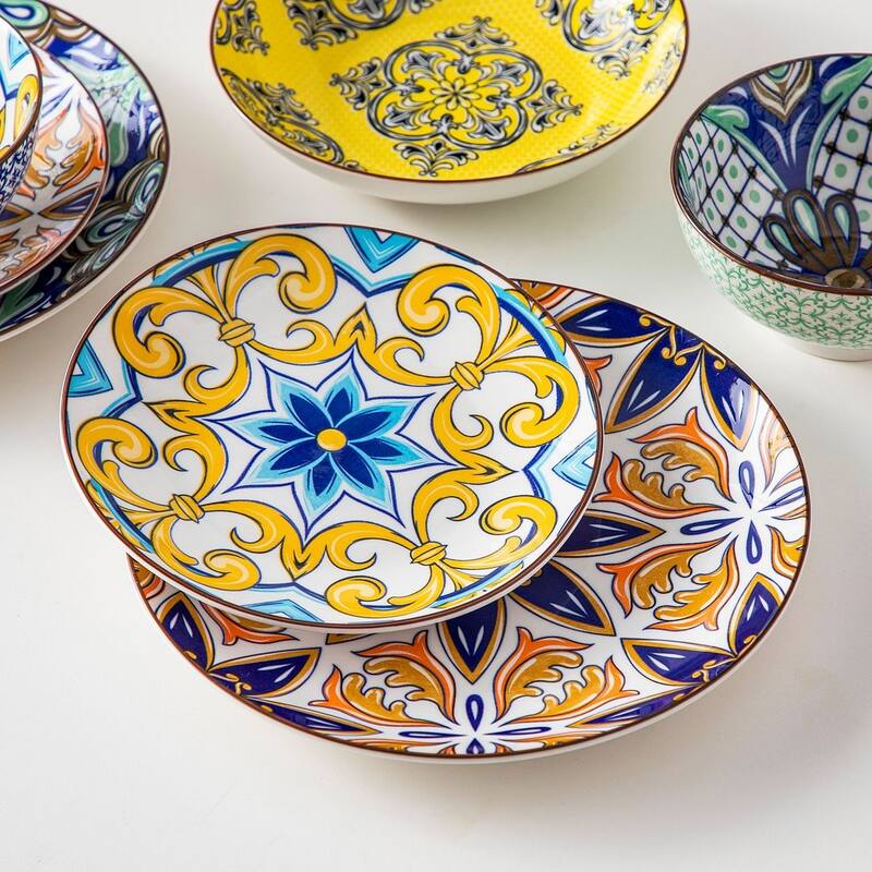 Vancasso Boho Porcelain 16-piece Dinnerware Set(Service for 4)