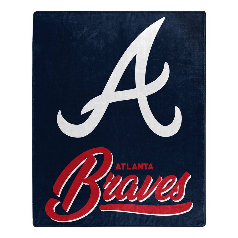 MLB Atlanta Braves Signature Raschel Throw Blanket