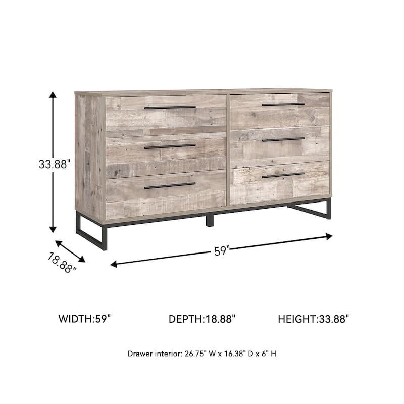 Ashley Furniture Neilsville Whitewash Chest of Drawers