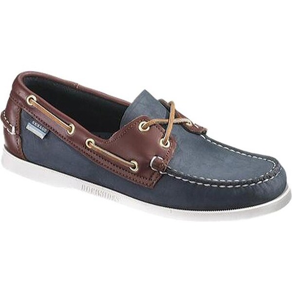 Sebago Mens Spinnaker Leather Grey Shoes