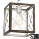 preview thumbnail 19 of 26, Acroma 1-light Farmhouse Rustic Rectangle Kitchen Island Pendant Light - 8 inches