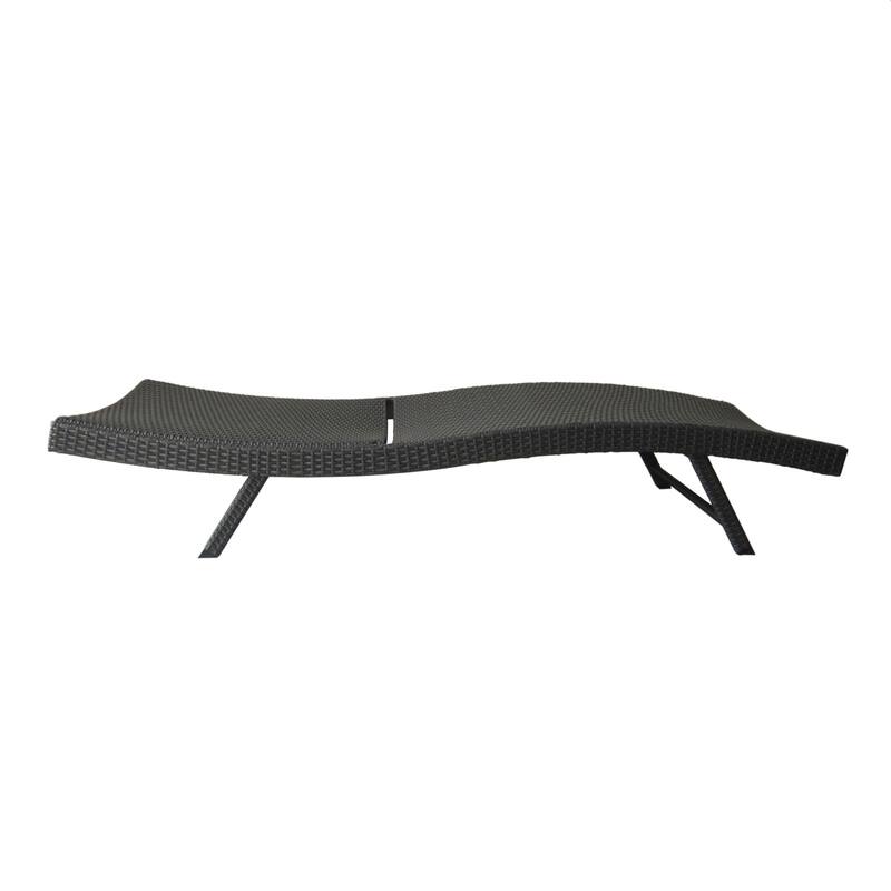 Kauai Outdoor Wicker Chaise Lounge (Set of 2) by Christopher Knight Home - N/A