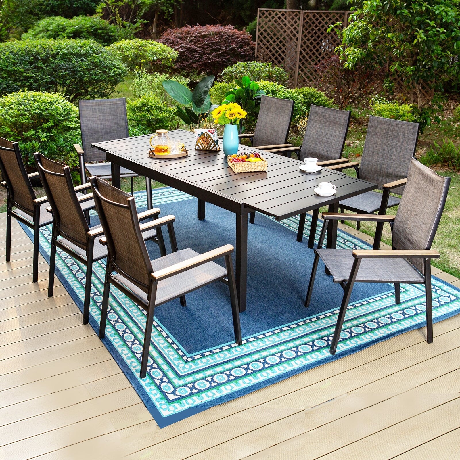 Cream metal garden table and chairs deals