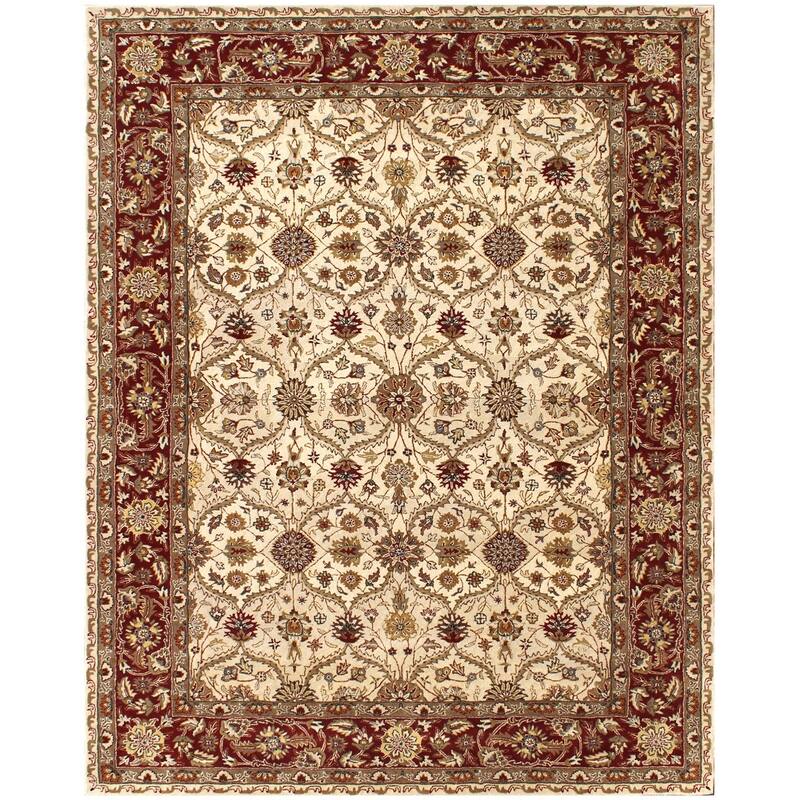 Bono Hand Tufted Traditional Non Skid Stain Resistant Area Rug By HomeRoots - 96' X '60' X '0.5