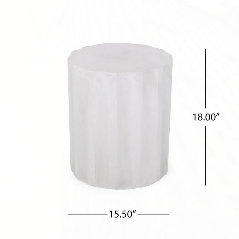 Outdoor LightWeight Concrete Side Table,without chairs