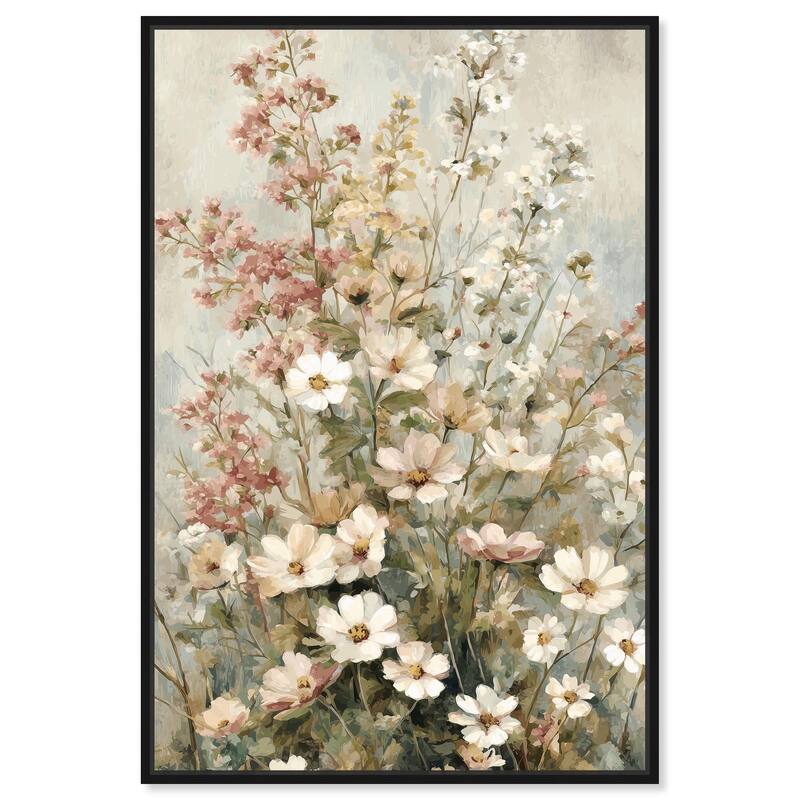 Heirloom Blossoms I Canvas by Art Remedy - Black - 24" x 36"