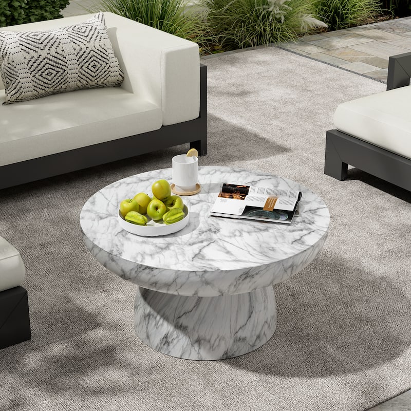Christopher Knight Home - Alex Patio MGO 27" Round Coffee Table