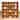 Concepts in Wood Triple Wide Wood Bookcase, 15 Shelf, 72 inch Tall
