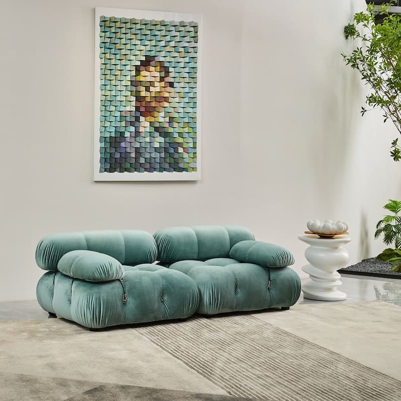 Breeley 76'' Velvet Upholstered Loveseat