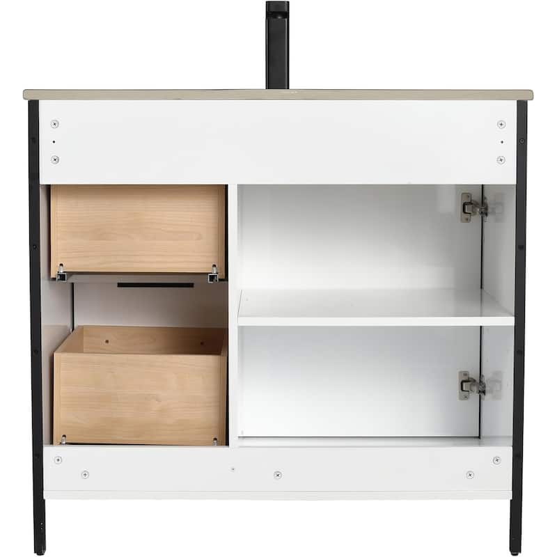 Blossom 36 Inch All Wood Freestanding Bathroom Vanity with Sink