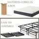 preview thumbnail 5 of 5, Onetan Mattress and Platform Bed Set, 10-Inch Memory Foam Medium Tight Top Hybrid Mattress and 14" Metal Platform Bed