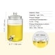 preview thumbnail 45 of 61, Beverage Dispenser with Spigot and Lid, Iced Tea Lemonade Juice Water Dispenser