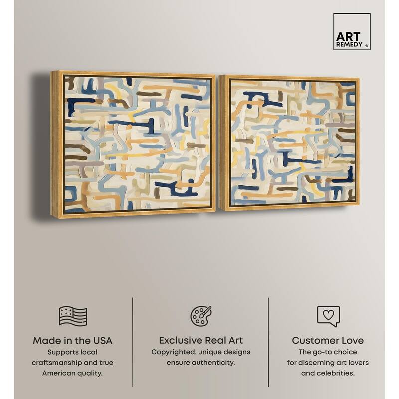 The Cutouts Canvas by Art Remedy