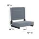 2 Pack 500 lb. Rated Lightweight Stadium Chair-Handle-Padded Seat