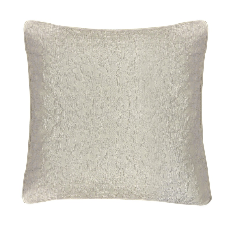 HiEnd Accents Porto Matelassé Textured 27x27 inch Euro Pillow Sham - Taupe