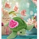 preview thumbnail 5 of 3, DolliBu Happy Mother’s Day Plush Green Sea Turtle With Pink Heart - 6.5 inches