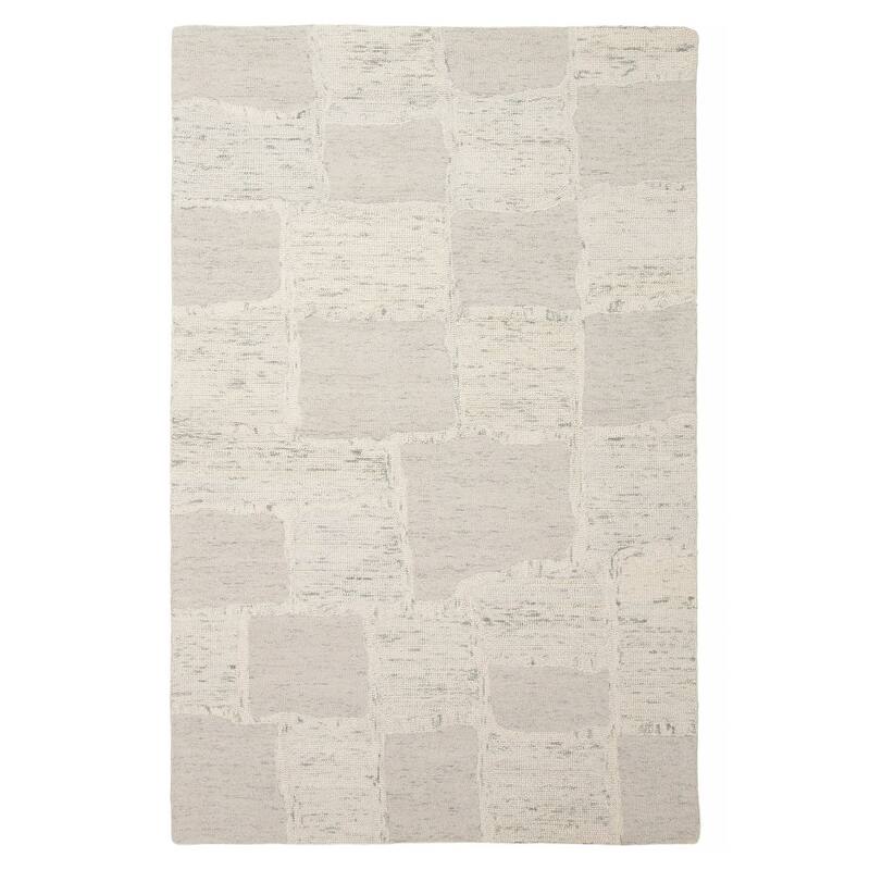 ECARPETGALLERY Hand Tufted Timeless Blue Wool Rug - 5'0 x 8'0 - Light Blue - 5'0 x 8'0