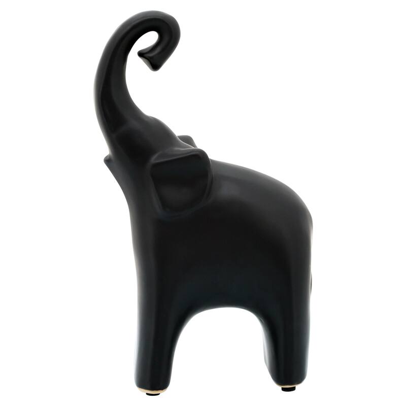 Sagebrook Home Ceramic Elephant Figurine - 6" x 3" x 11"
