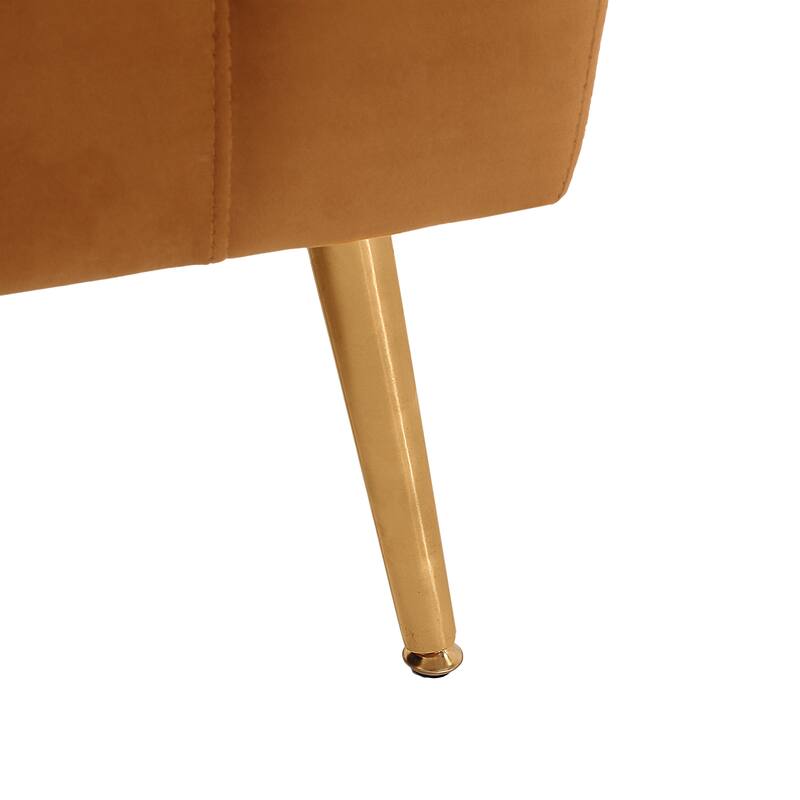 Roomfitters Modern Loveseat Sofa, Upholstered Small Couch for Living Room, Compact Accent Seating