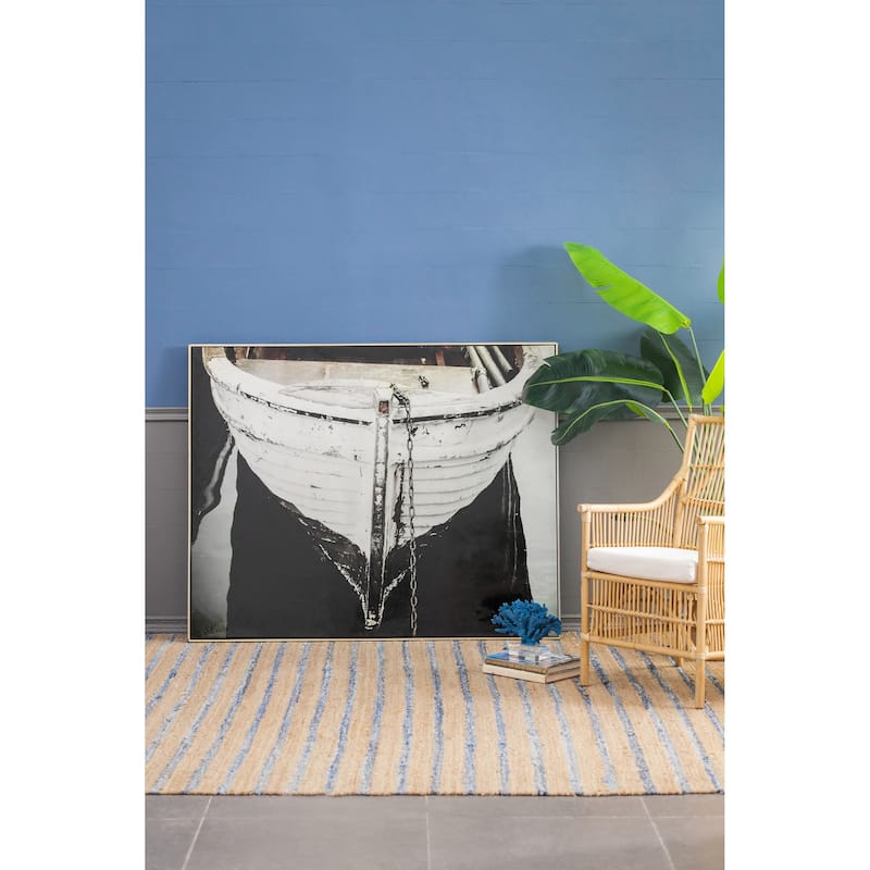 Modern Black and White Rectangular Art Wall Decor with Frame, for Living Room Bedrrom Entryway Office