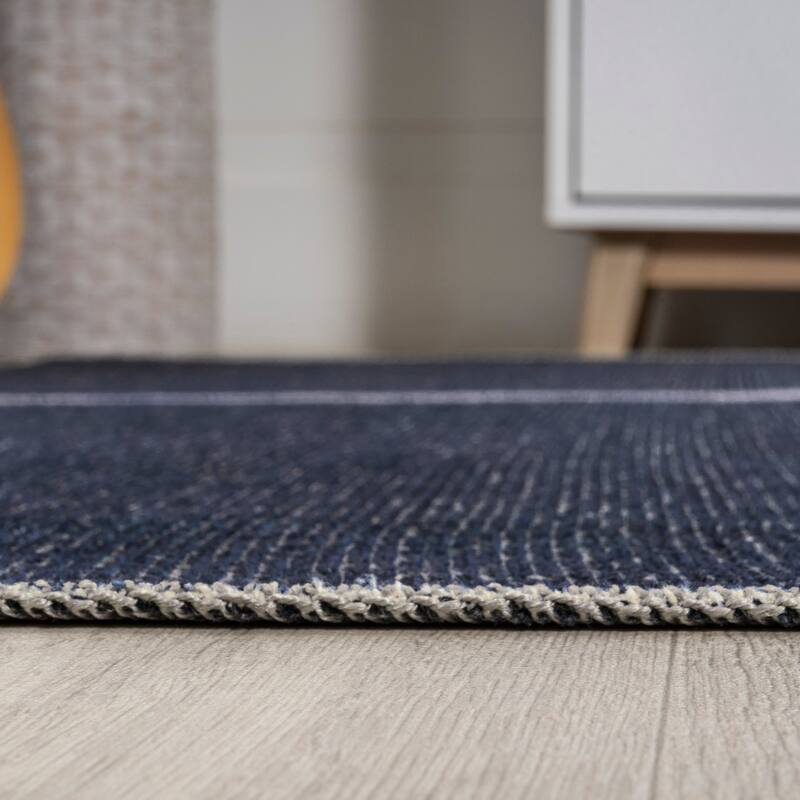 JONATHAN Y Korsa Medallion Textured Weave Machine Washable Area Rug
