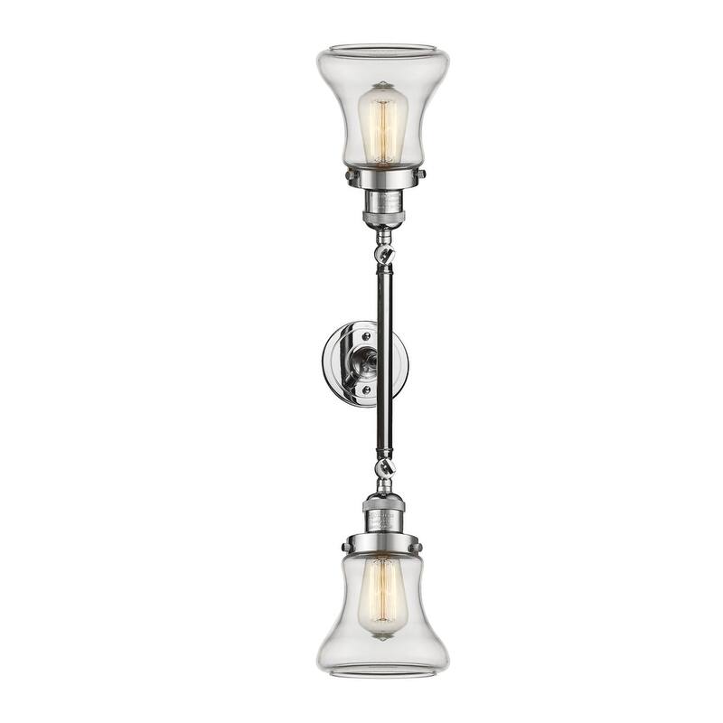 Innovations Lighting Bellmont 2 Light 24" Wide Bathroom Vanity Light - Polished Chrome / Clear