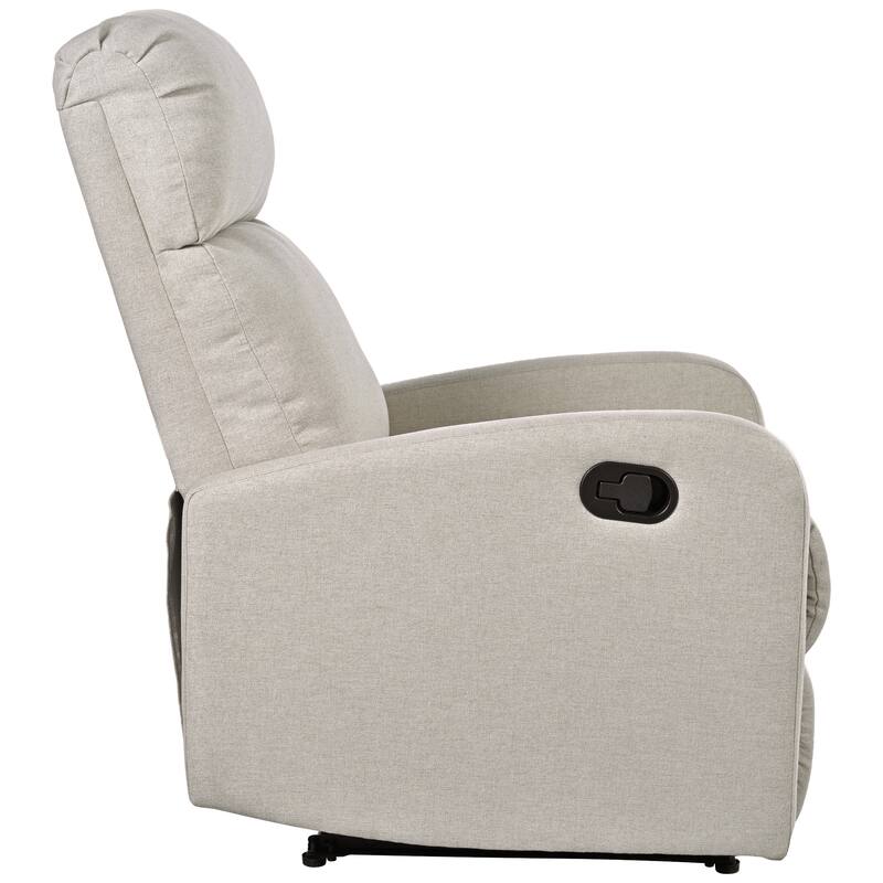 Manual Upholstered Recliner Chair, Modern Recliner Adjustable Single Sofa Chair, High Back Lounge Chairs for Living Room