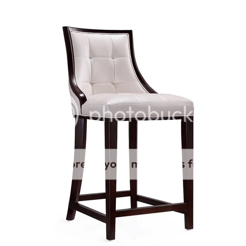Manhattan Comfort Fifth Avenue Wood Upholstered Counter Stool