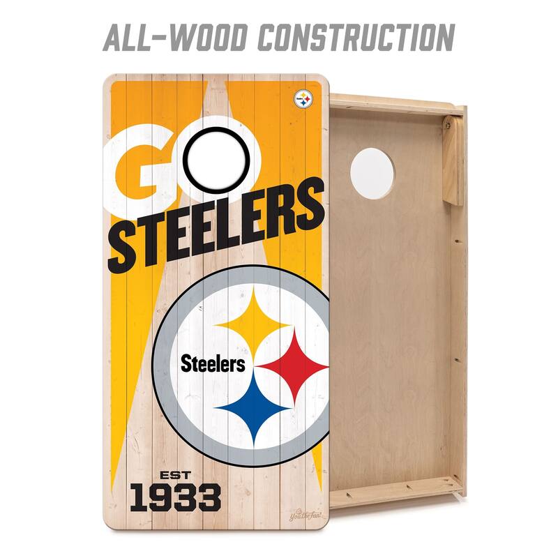 Pittsburgh Steelers NFL 2x4 Cornhole Board Set