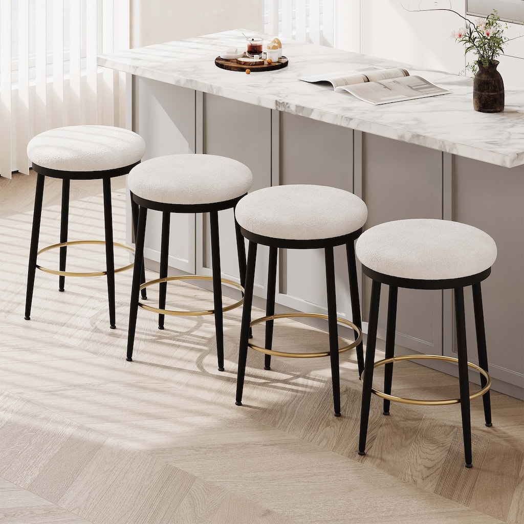 24.75"Modern Counter Stools Set of 4,only chairs