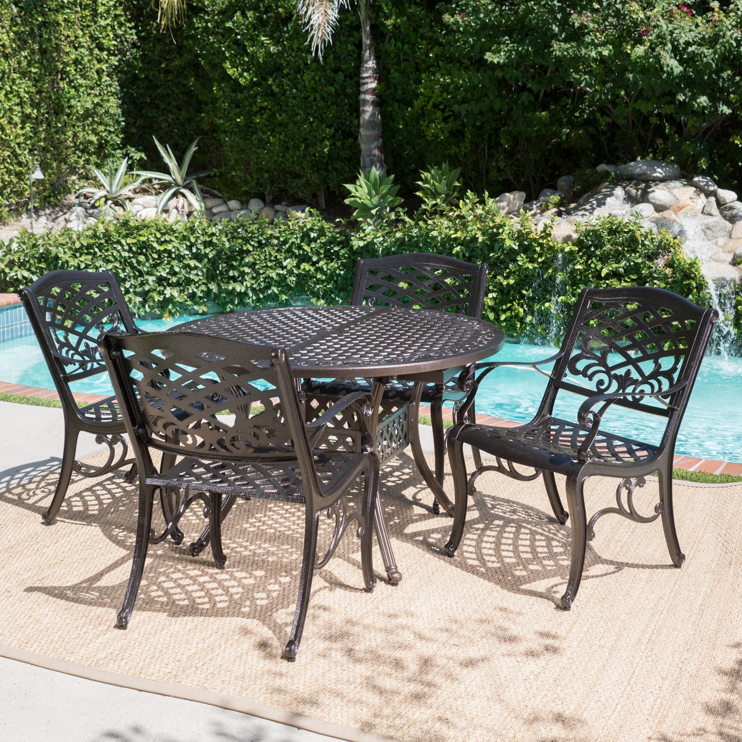 Christopher knight home cast aluminum outdoor dining set deals