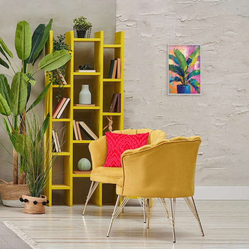 Stupell Modern Bright House Plant Framed Giclee Art Design By LSR Design Studio