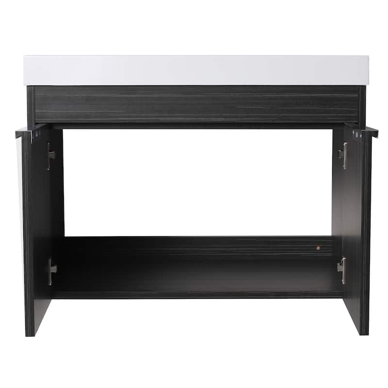 BNK 24"/30"/36" Single Sink Bathroom Vanity with Soft Close Door, Modern Floating Vanity