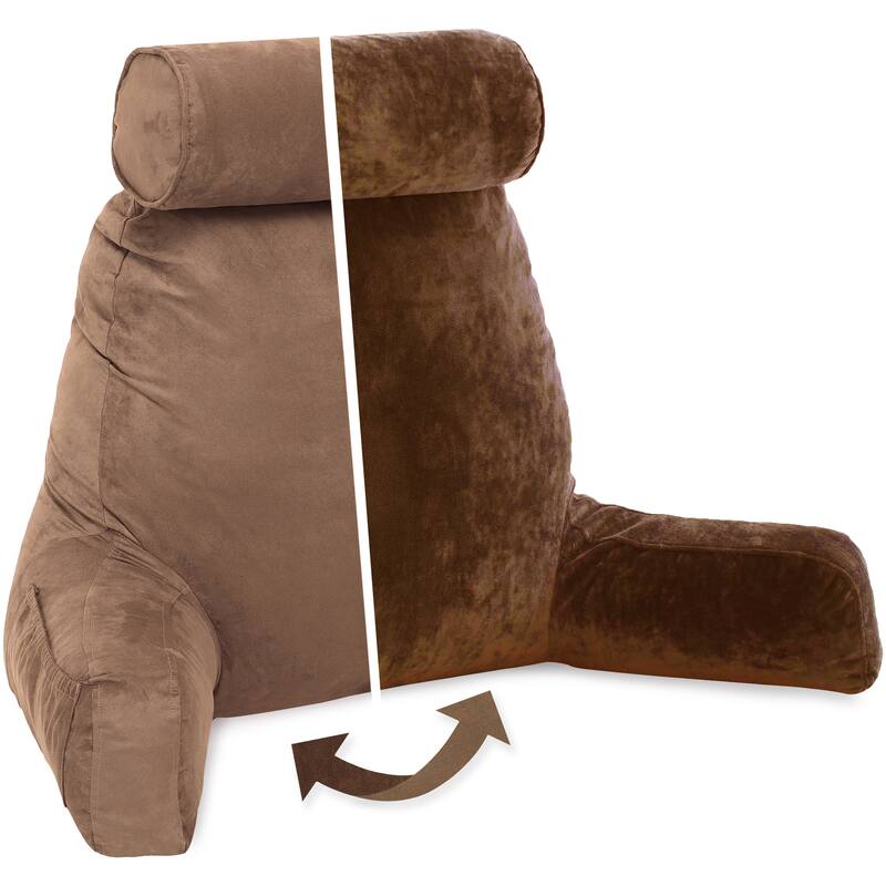Husband Bedrest Micro-Suede Reading Pillow