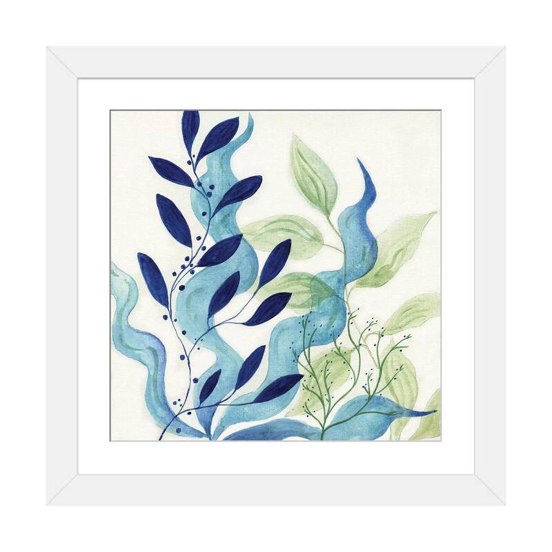 iCanvas "Blue Coral I" by Tava Studios - White - 16x16x1