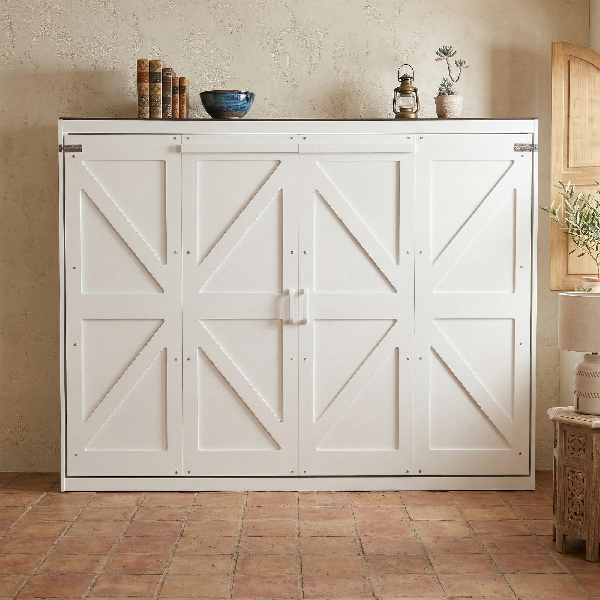 Queen Size Murphy Bed Wall Bed & USB