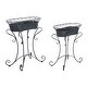 preview thumbnail 8 of 37, SAFAVIEH Hendrick Victorian Scroll Iron Outdoor Planter Set of 2.
