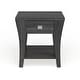 preview thumbnail 8 of 8, Furniture of America Werc Contemporary Grey 22-inch 1-shelf Side Table
