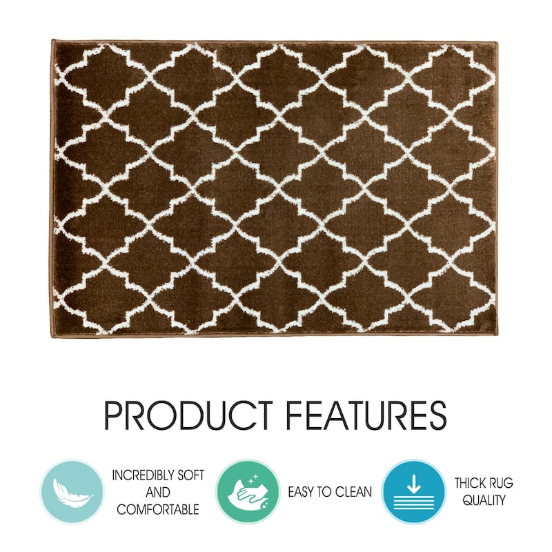 Sussexhome Non-Skid Safety, Slip Resistant Landing Rug - 2' x 3'