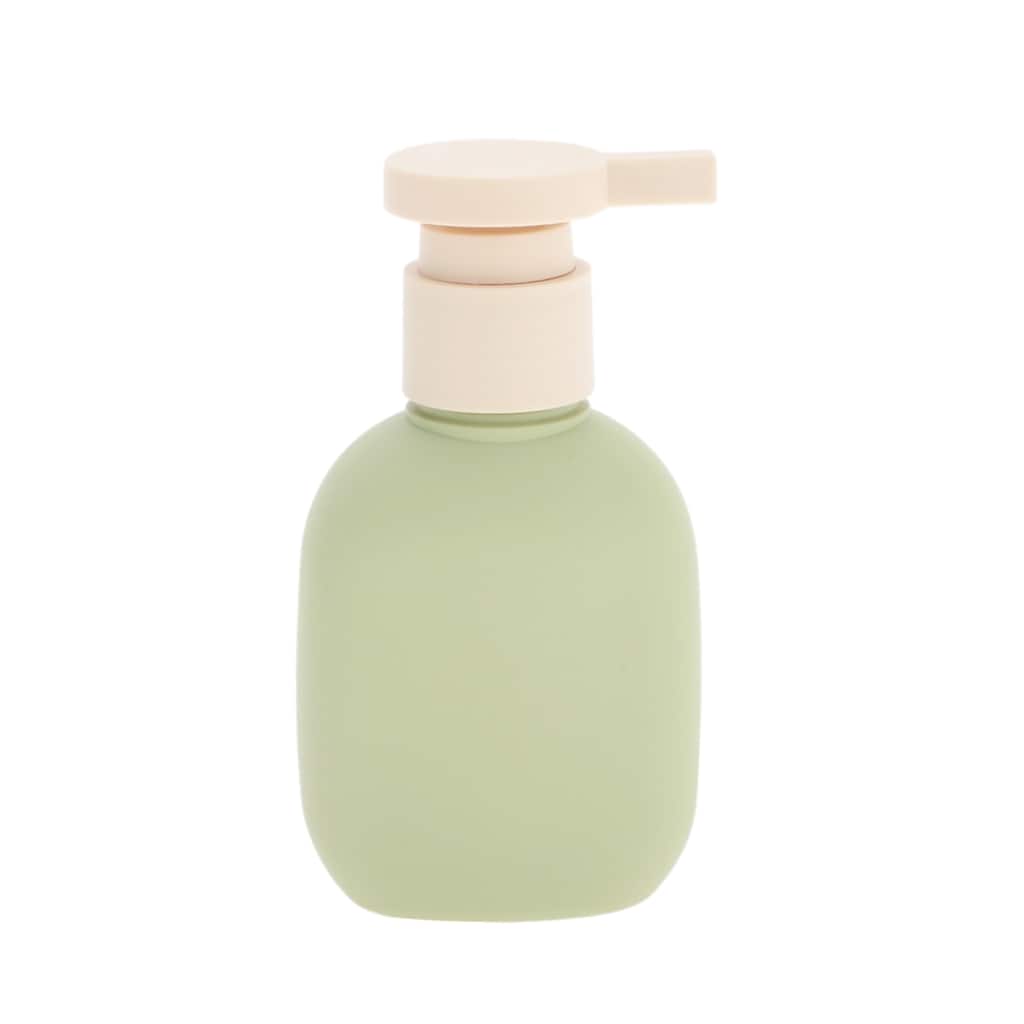 Pressure Pump Flat Soap Dispenser for Bathroom 1 Pc - Green