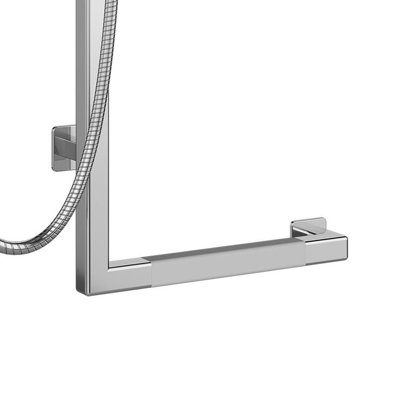 Seville Slide Bar ADA Compliant 500 lb Weight Capacity Slide Bar with Multi-function Handshower Left Polished Stainless Steel