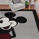 preview thumbnail 3 of 3, Licensed Disney Mickey Mouse Classic Pose Grey /Ivory/ Red Border Indoor Area Rug