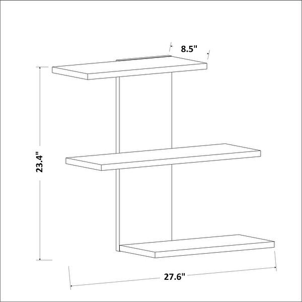 Wacker Floating Wall Shelf Bed Bath & Beyond 36368311