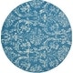 preview thumbnail 36 of 115, Nourison Jane Farmhouse Vintage Indoor only Damask Area Rug 5'3" x Round - Blue