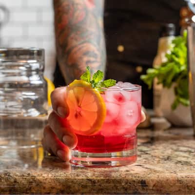 Libbey Newton Stackable Double Old Fashioned Glass, 12-ounce, Set of 6 - Set of 6
