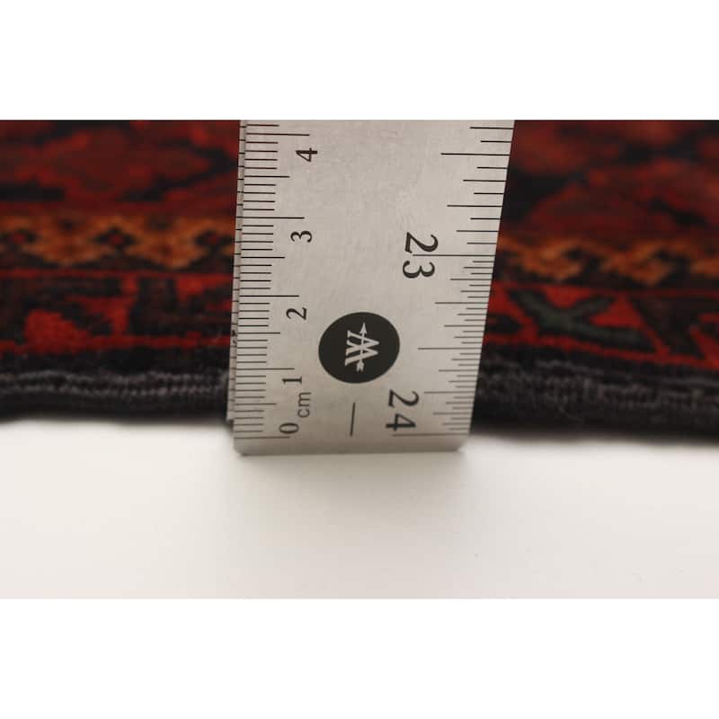 Teimani Burgundy Rug 3'1" x 4'11" - 3'1 x 4'11
