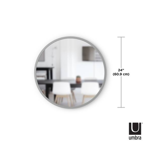 Shop Hub Round Modern Wall Mount Mirror Overstock 19482681