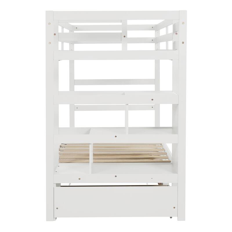 Twin over Twin/King (Irregular King Size) Bunk Bed with Twin Size